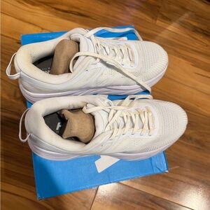 Hoka One One Women’s White Mesh Athletic Sneakers